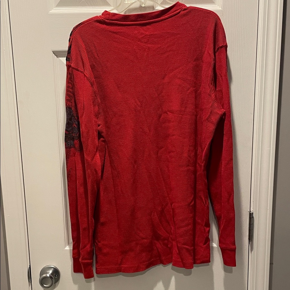 South Pole Y2K Men's Bold Red Long Sleeve Tee - Picture 8 of 8